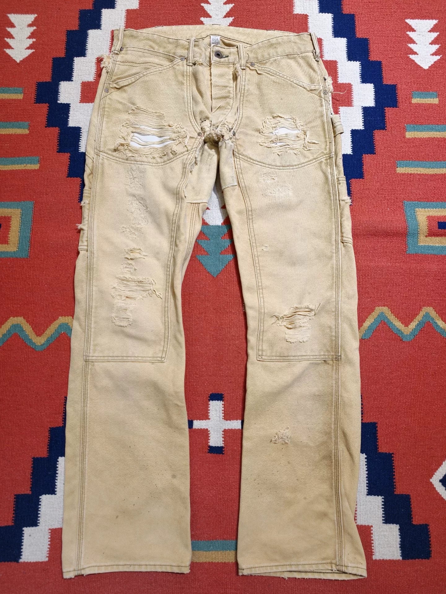 RRL Mud-Dyed Slim Bootcut Work Pants