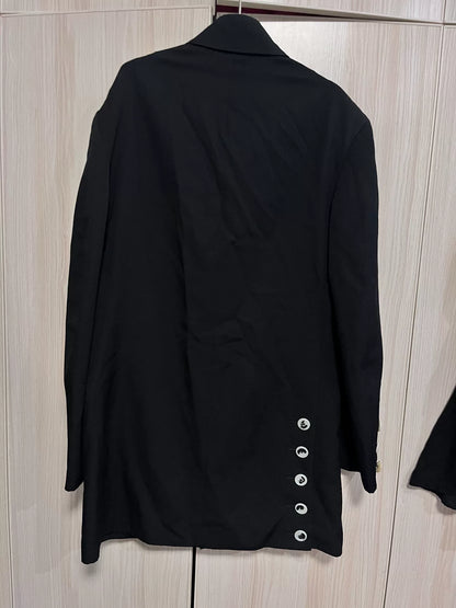 Yohji Yamamoto Black Short Coat