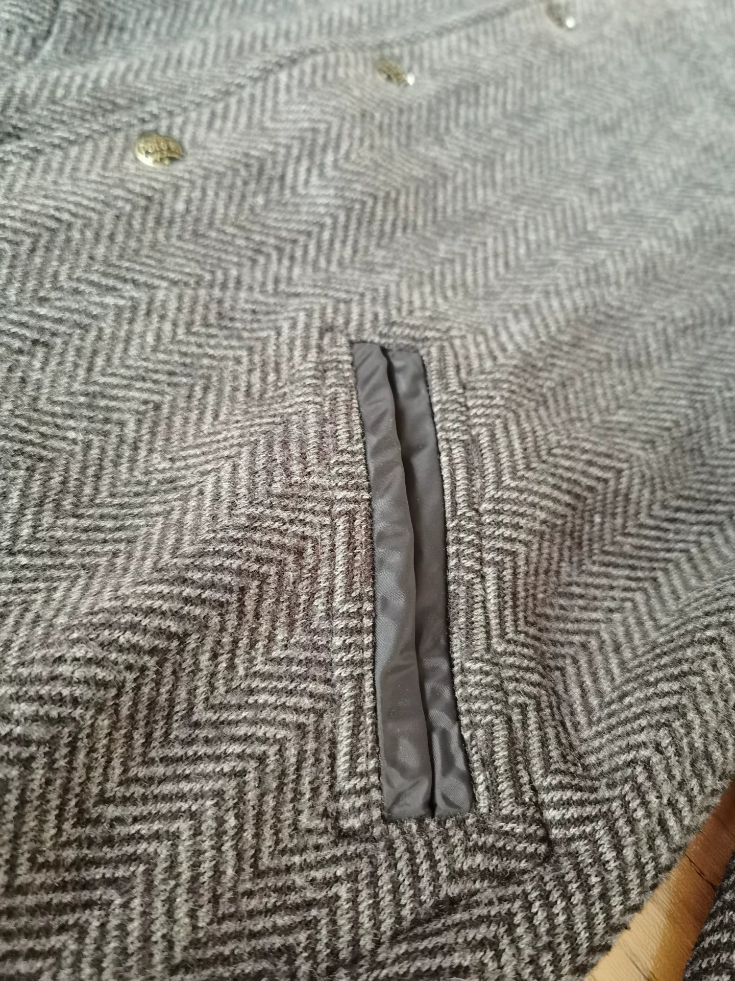 Ralph Lauren RRL Herringbone Wool Baseball Jacket