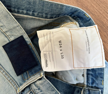 visvim damaged social sculpture denim pants
