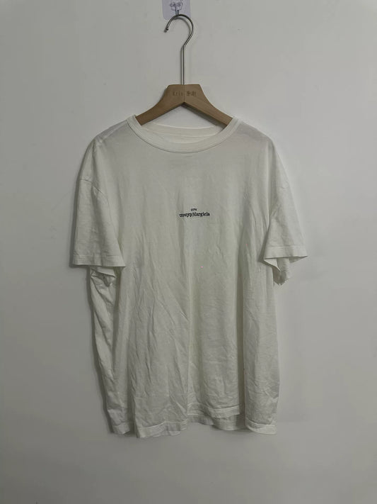 maison margiela logo print short sleeve t-shirt