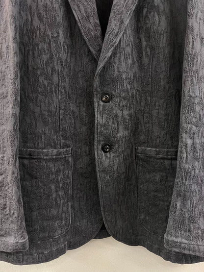 Gray Vintage Fabric Suit Jacket
