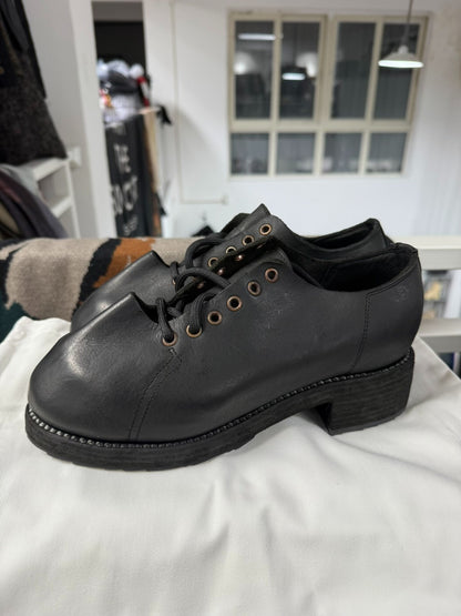 guidI black derby shoes size 39