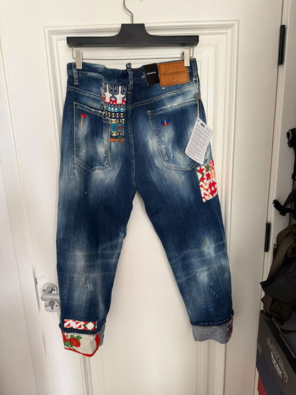 dsquared2 big brother distressed denim pants