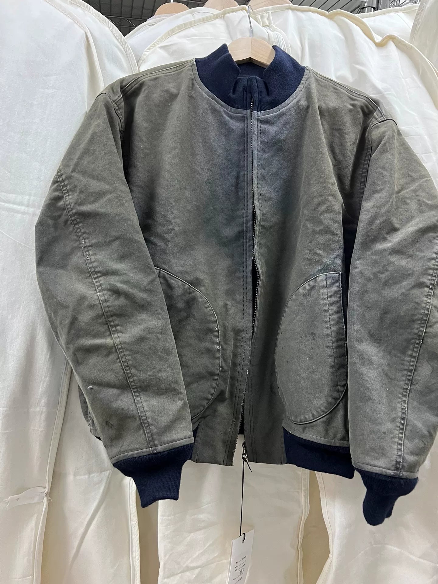 vintage WW2 US NAVY Blue Deck Jacket