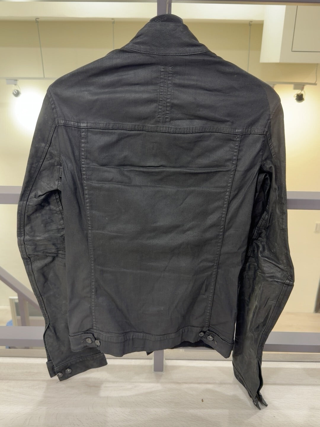 Rick Owens Black Asymmetrical Jacket
