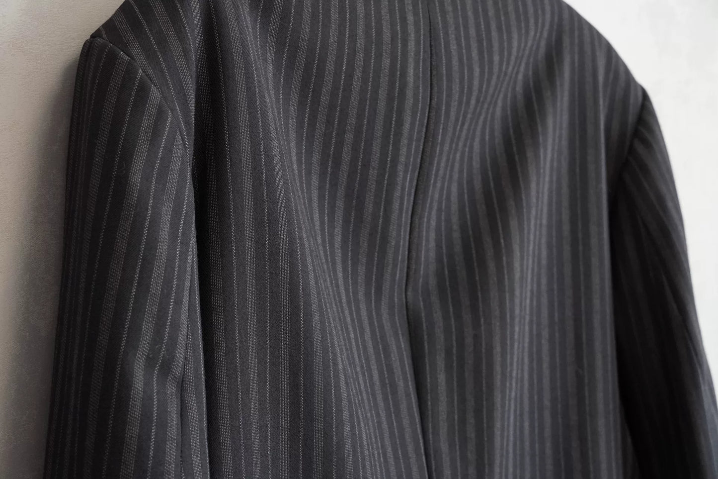 yohji yamamoto double-breasted pinstripe jacket