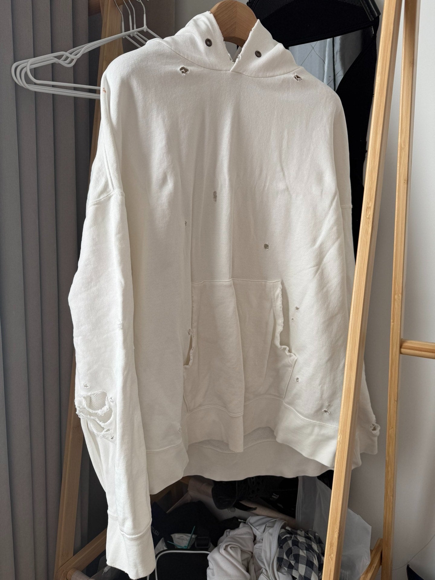 VISVIM 21SS AMPLUS CRASH Distressed Hoodie