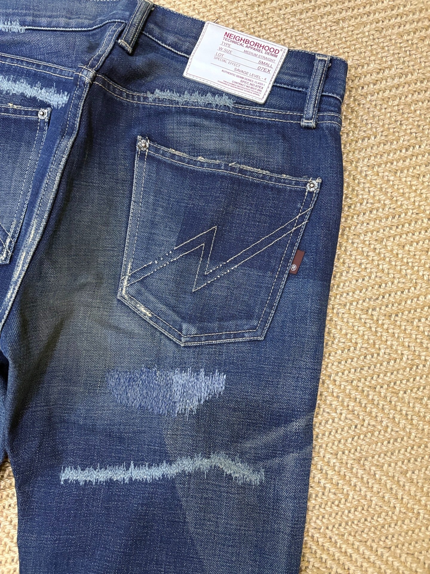 Neighborhood 07 SCAB Distressed Denim Jeans