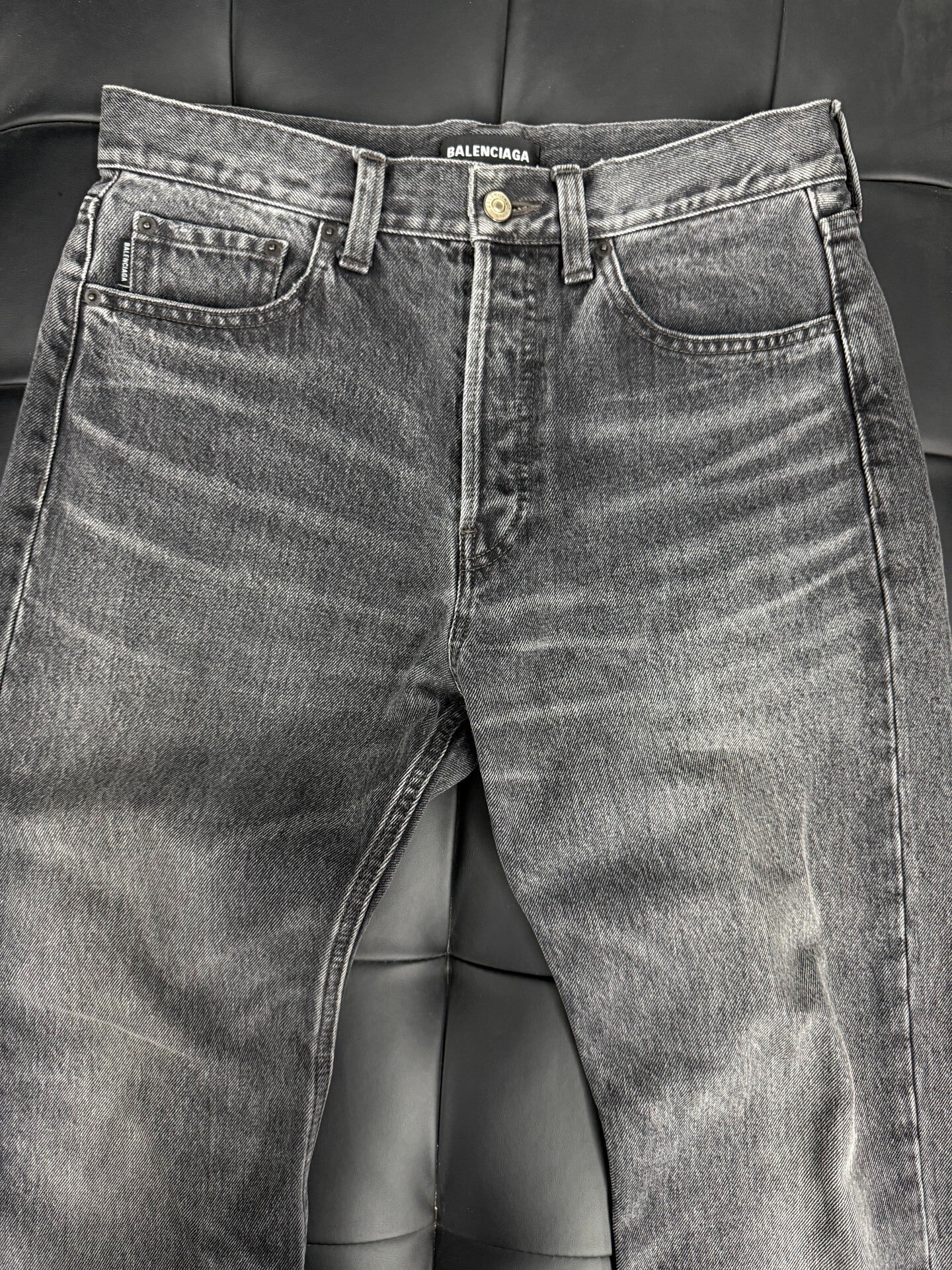 Balenciaga 19AW Wavy Denim Pants