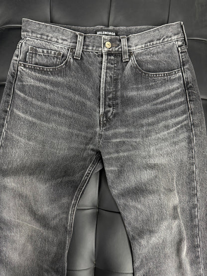 Balenciaga 19AW Wavy Denim Pants