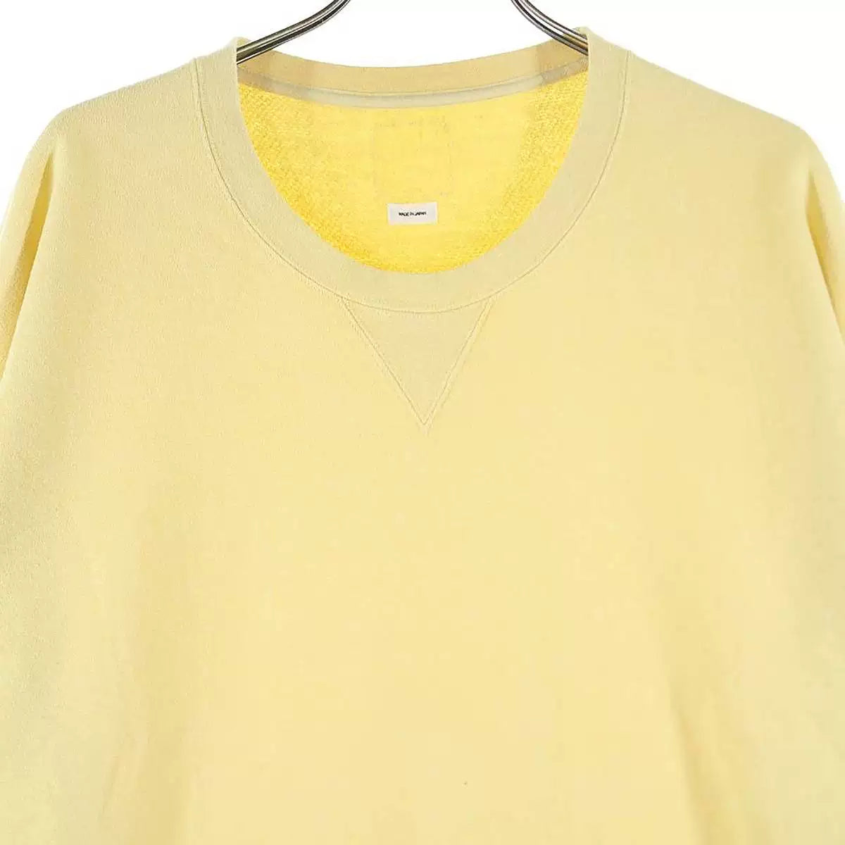 visvim jumbo sweat l/s yellow sweatshirt