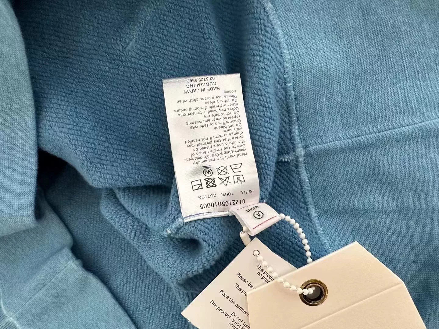 visvim jumbo hoodie in natural dye