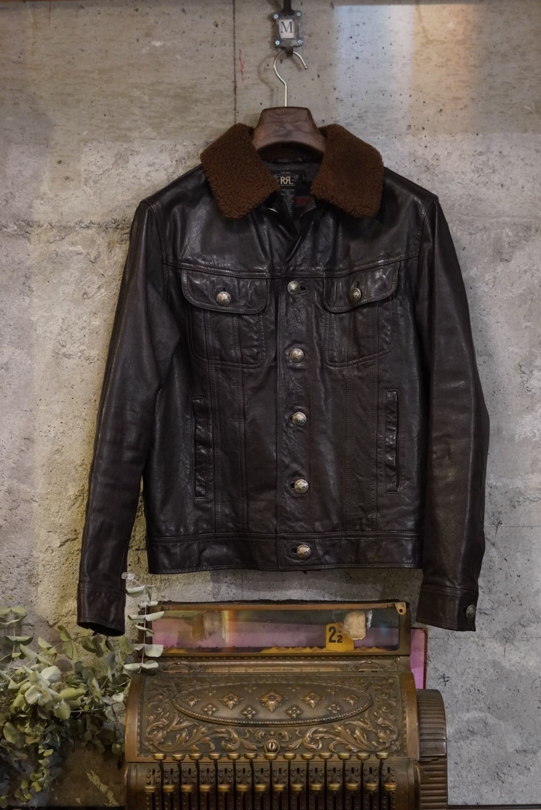 RRL Double RL Leather Jacket M