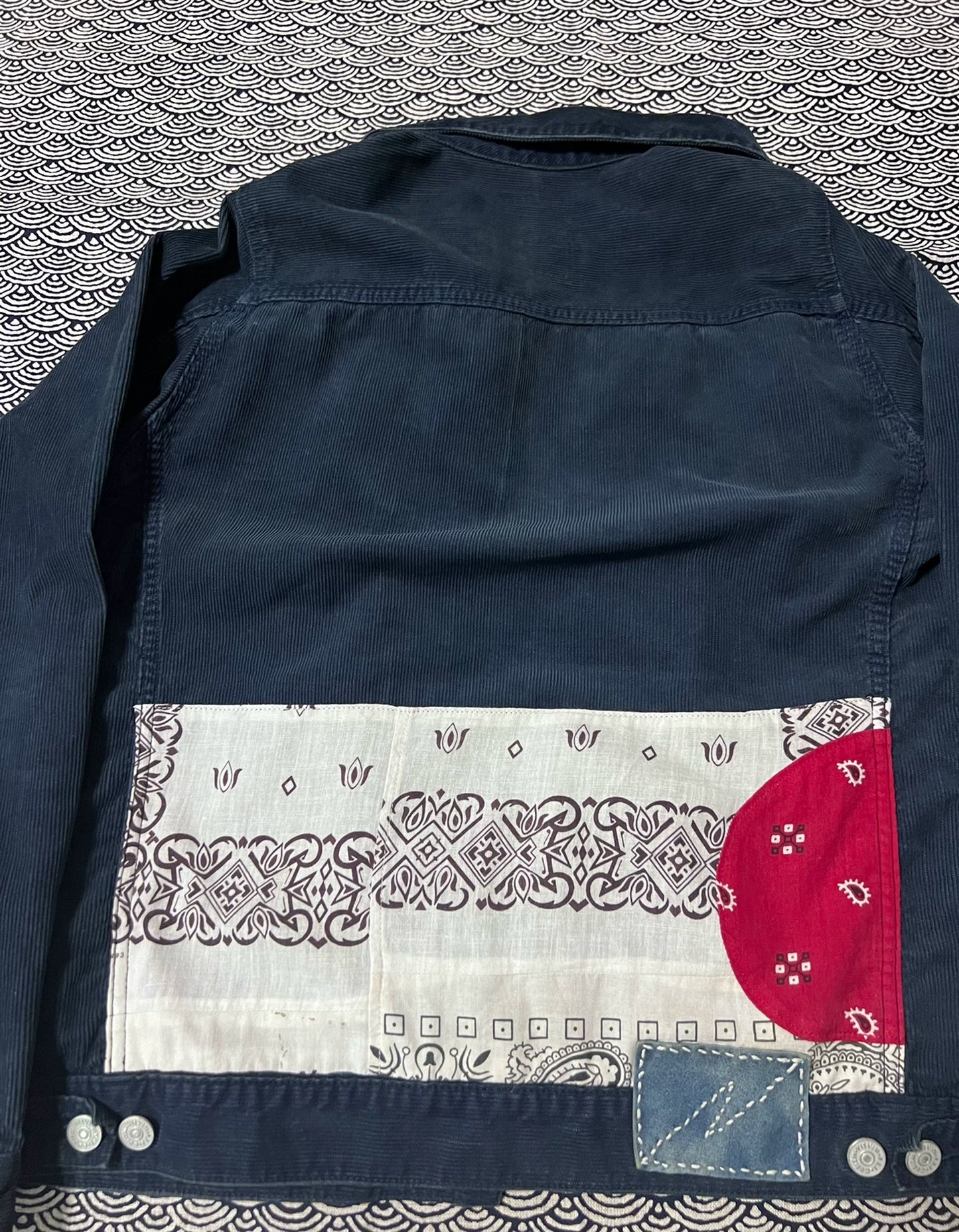 Visvim Corduroy Blue Bandana Jacket