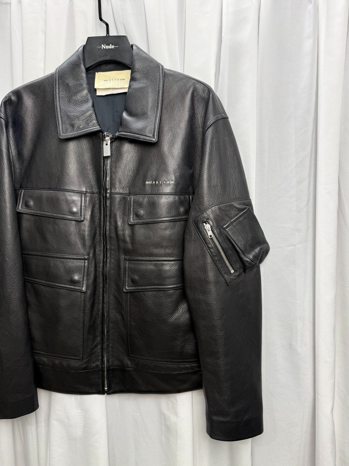 Alyx 20AW Four-Pocket Police Leather Jacket