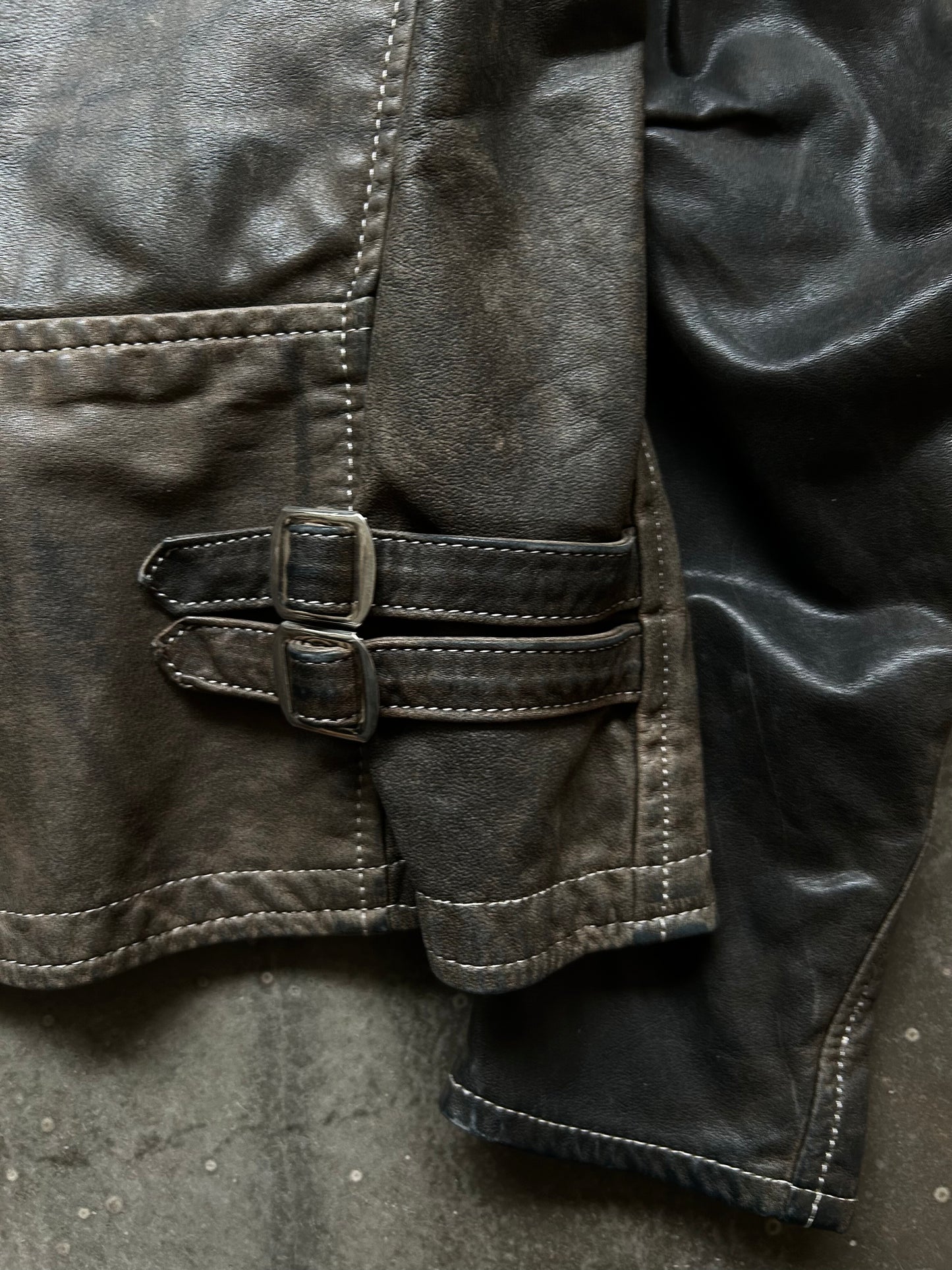 unique zipper leather jacket by nozomi ishiguro