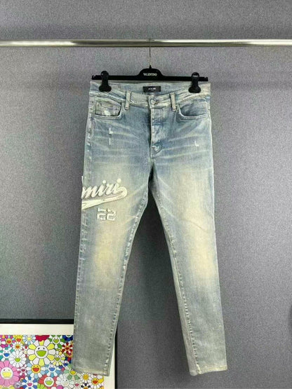 amiri logo denim pants in great condition