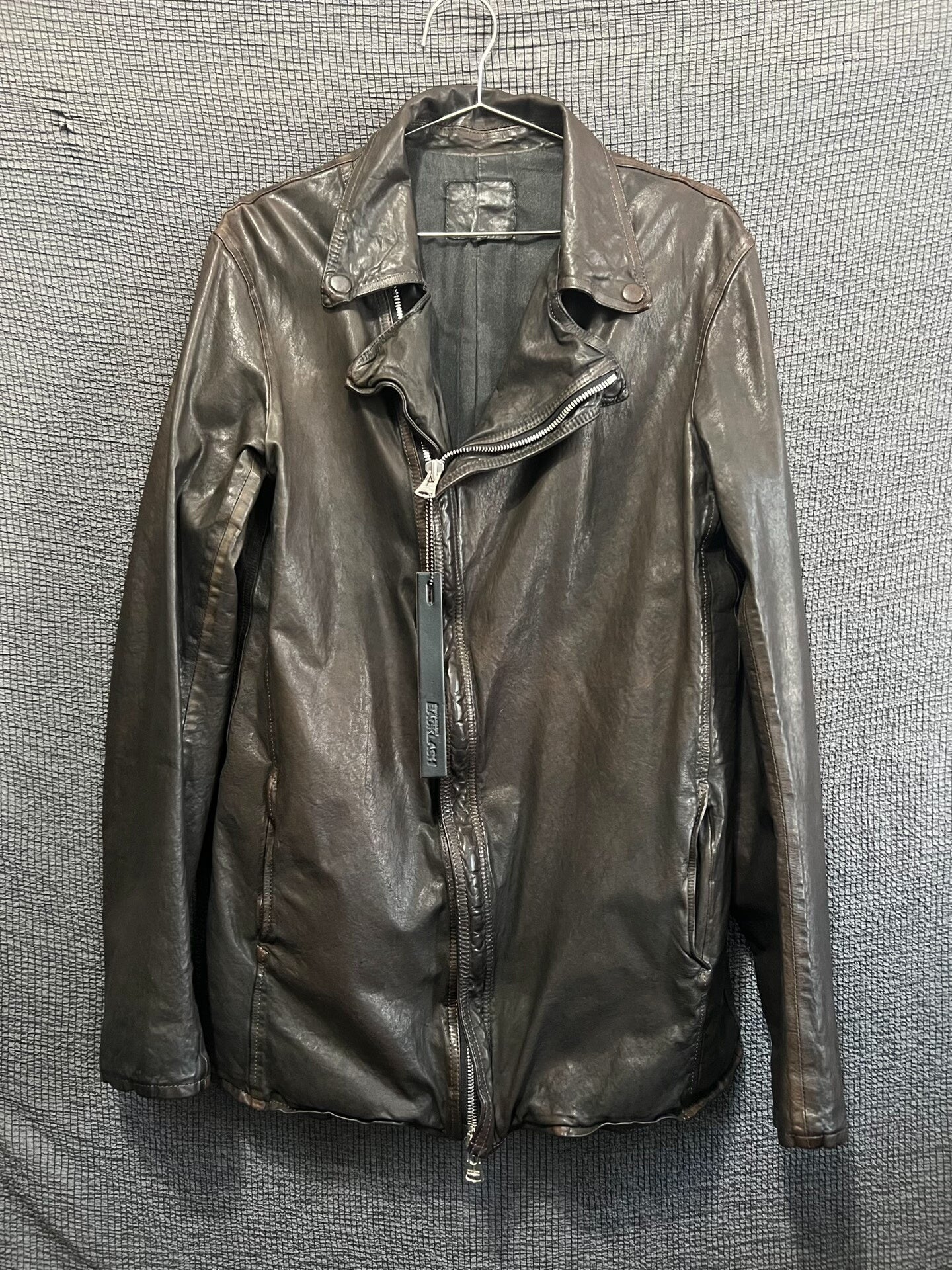 black italian leather rider jacket