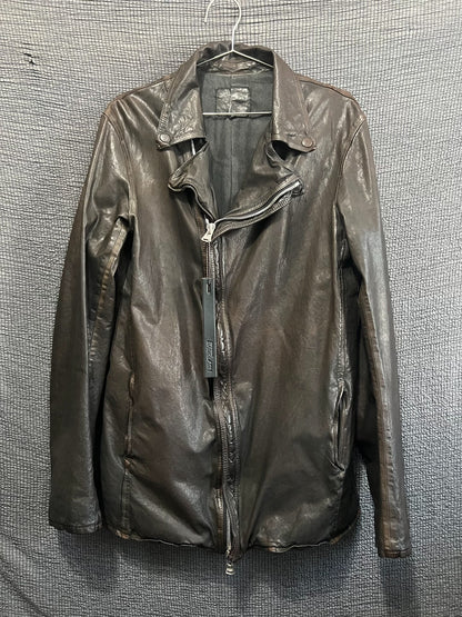 black italian leather rider jacket