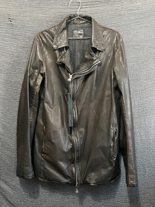 black italian leather rider jacket