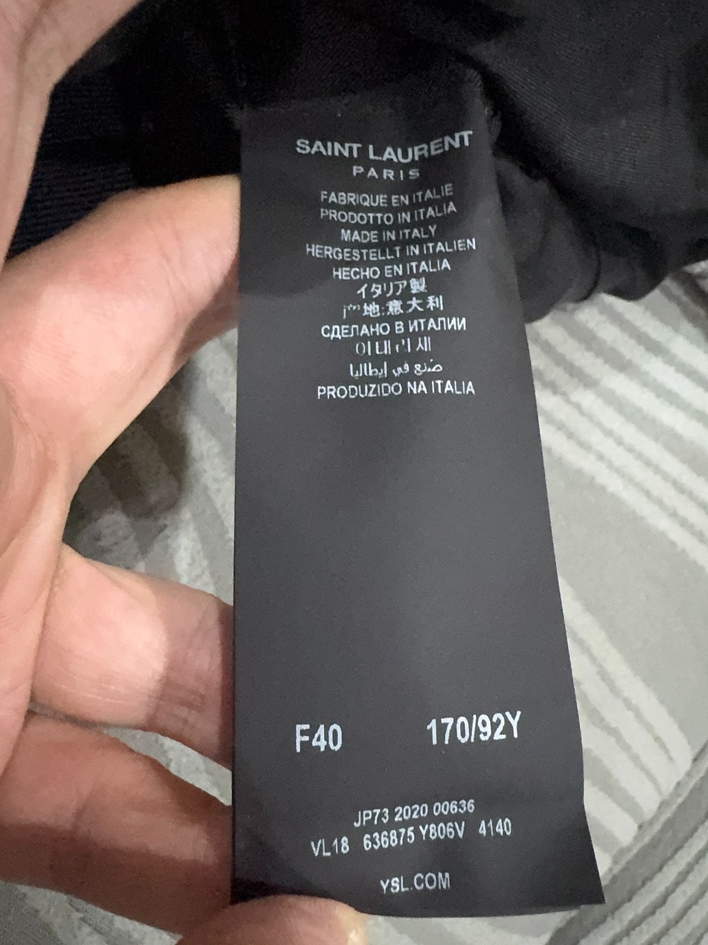 Saint Laurent Navy Gold Button Blazer
