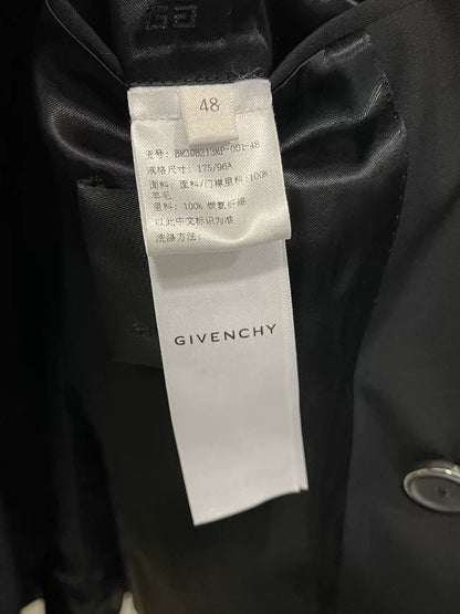 Givenchy Black U-Lock Suit Coat