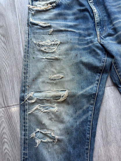 visvim 19ss Distressed Blue Jeans
