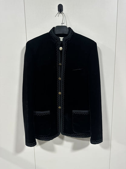 Saint Laurent Velvet Embroidered Jacket