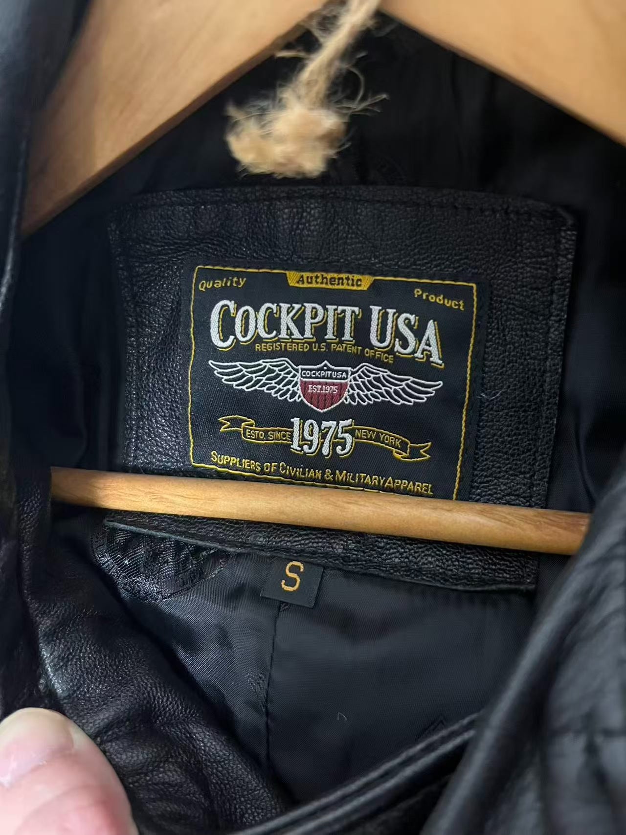 Cockpit US Navy 740 Black Goatskin Jacket