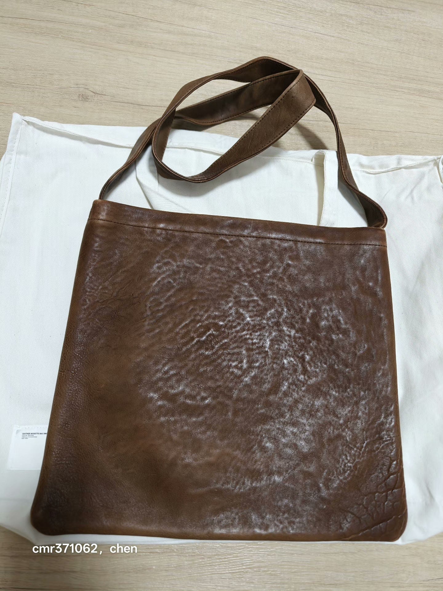 VISVIM 24AW Leather Musette Bag DMGD