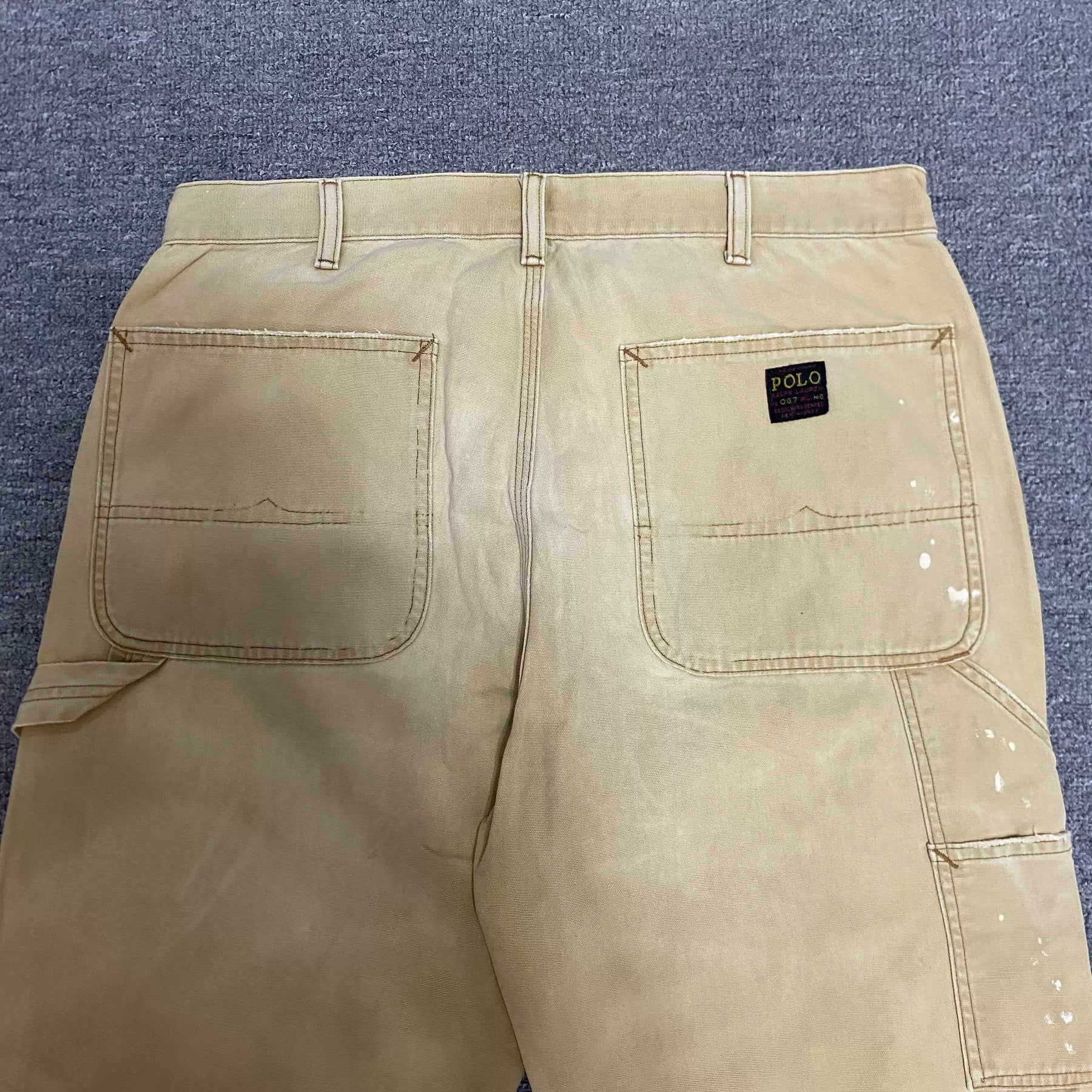 RALPH LAUREN Loose Distressed Logger Pants
