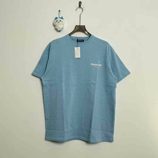 balenciaga blue short sleeve t-shirt size m