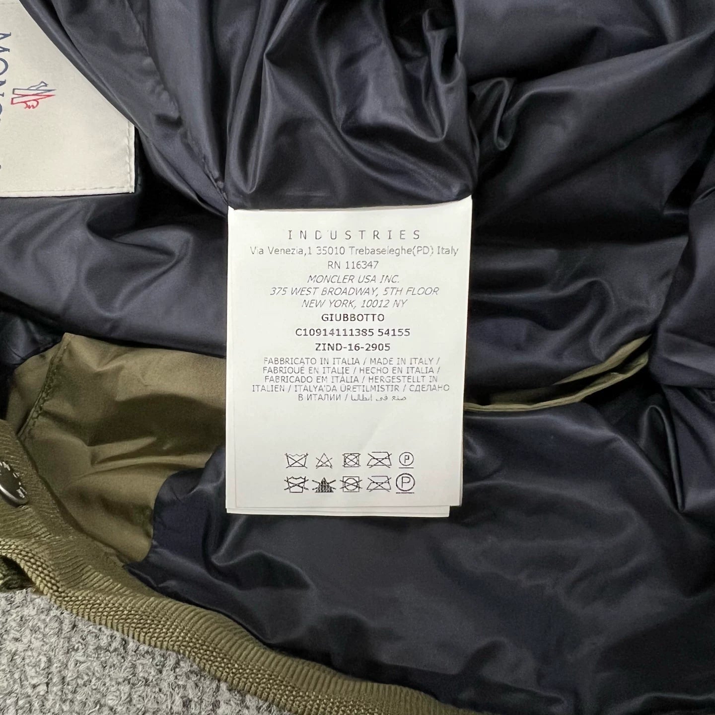 Moncler Logo Color Block Lapel Jacket