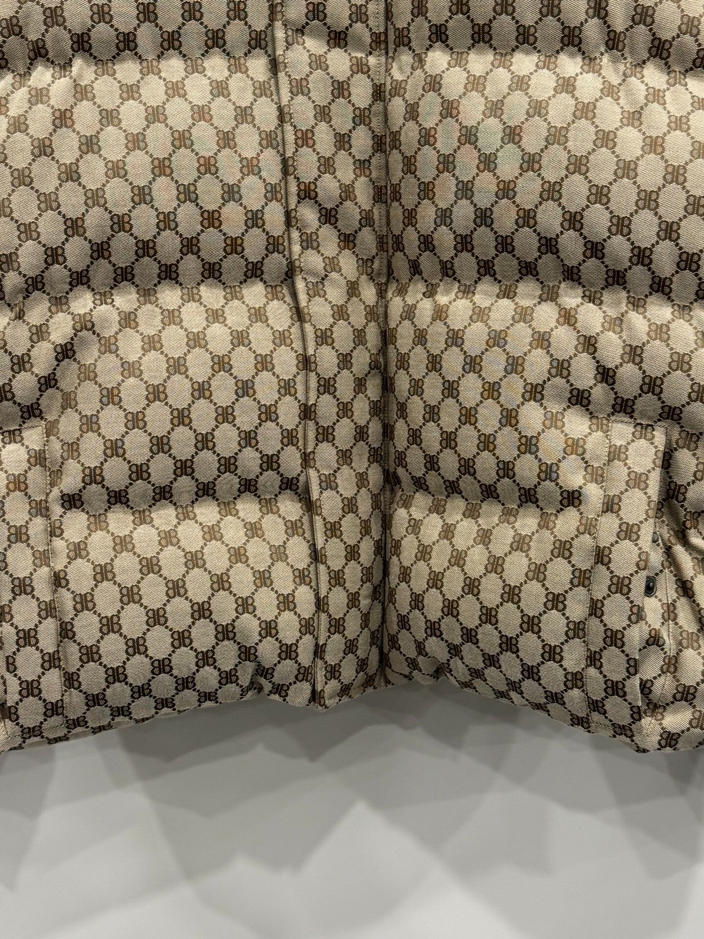 balenciaga gucci patterned puffer jacket size 44