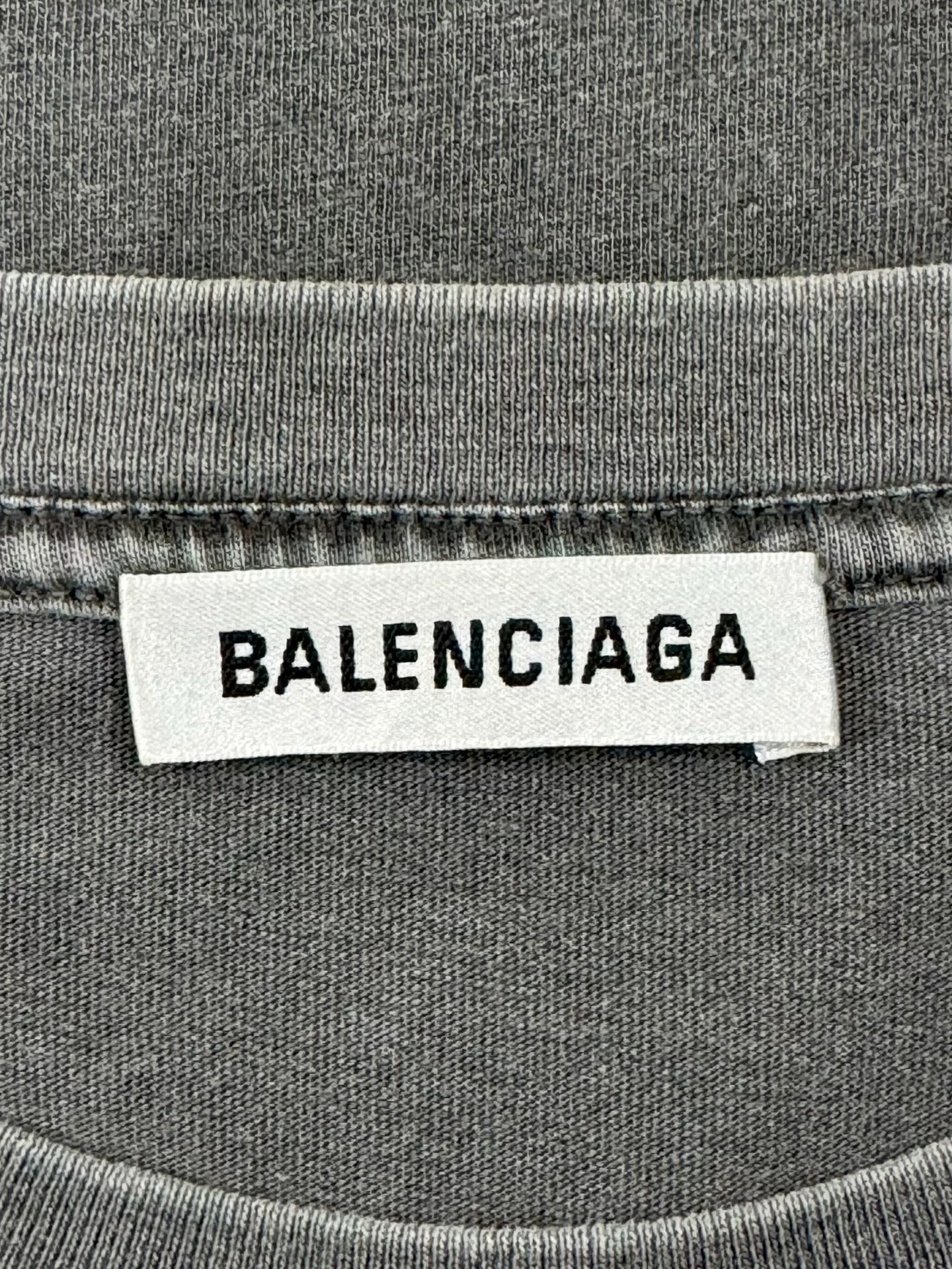 Balenciaga Small Logo Wash Tee Size M