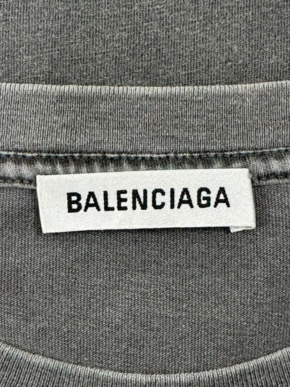Balenciaga Small Logo Wash Tee Size M