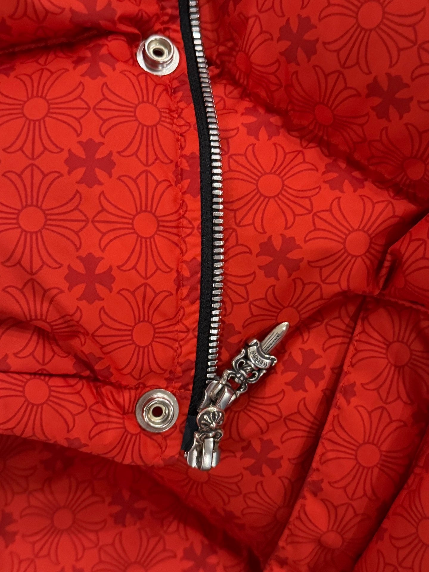 Chrome Hearts Red Down Jacket