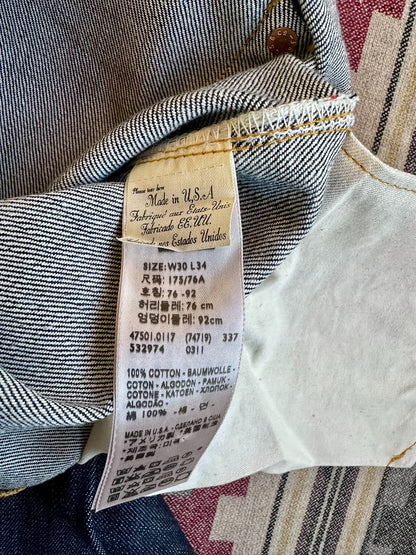 levi's lvc 1947 501xx vintage denim pants