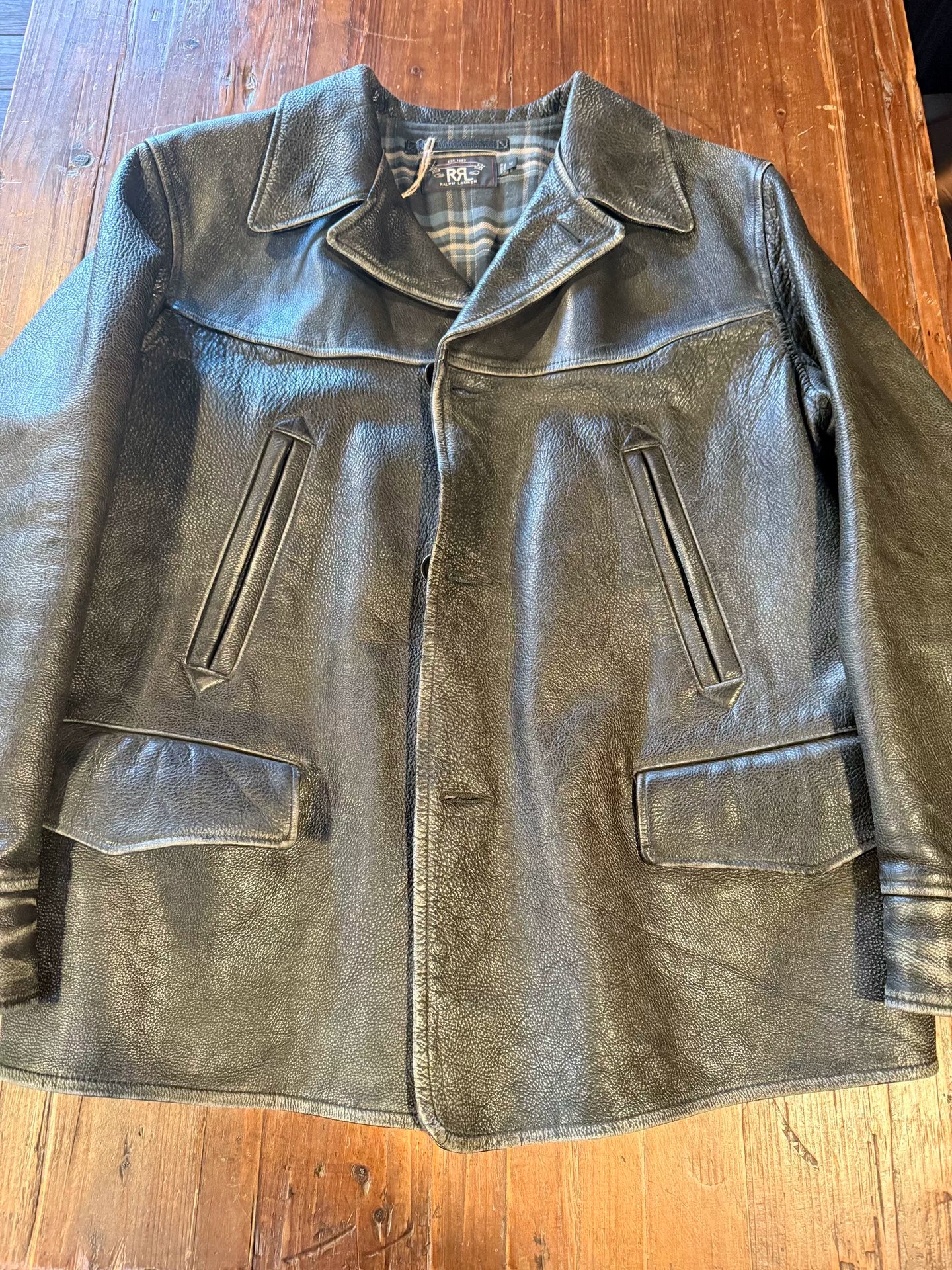 RRL Leather Jacket Size M