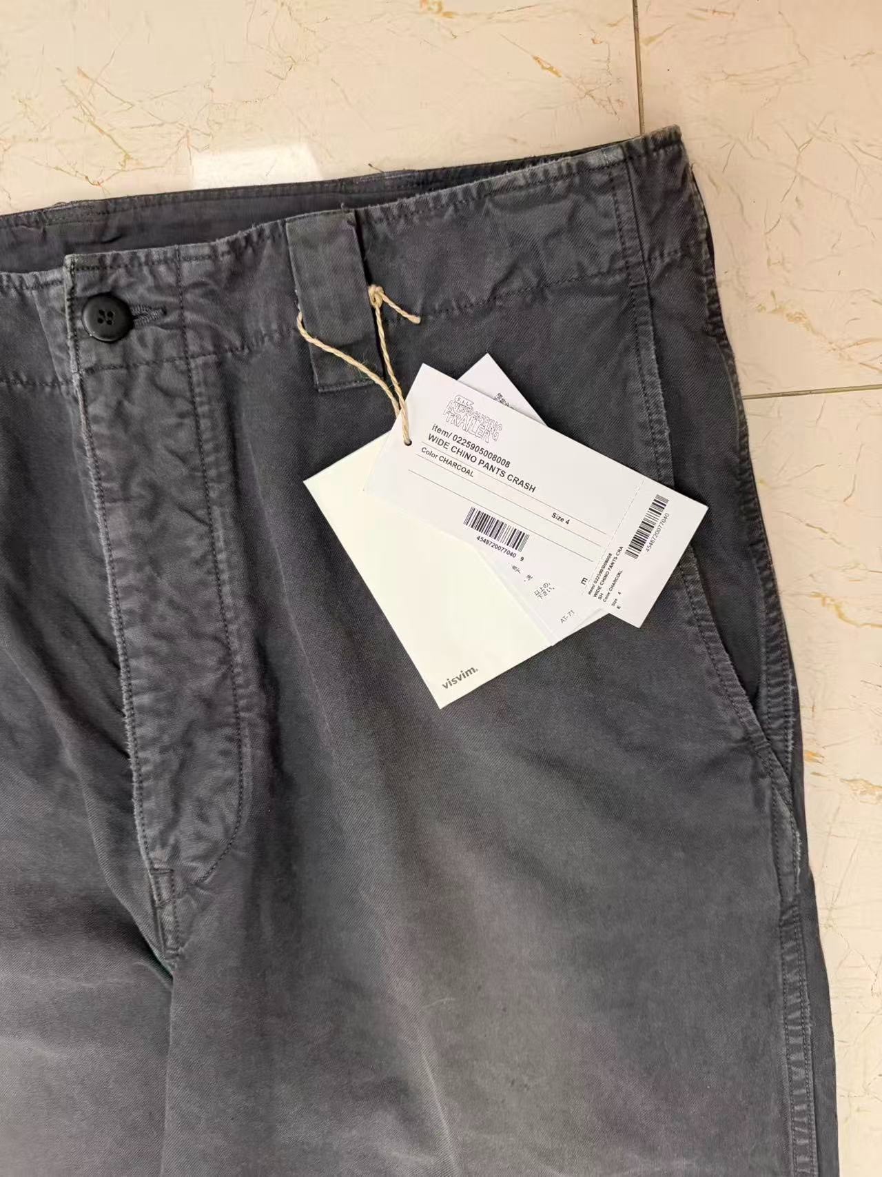 VISVIM EX WIDE CHINO PANTS CRASH