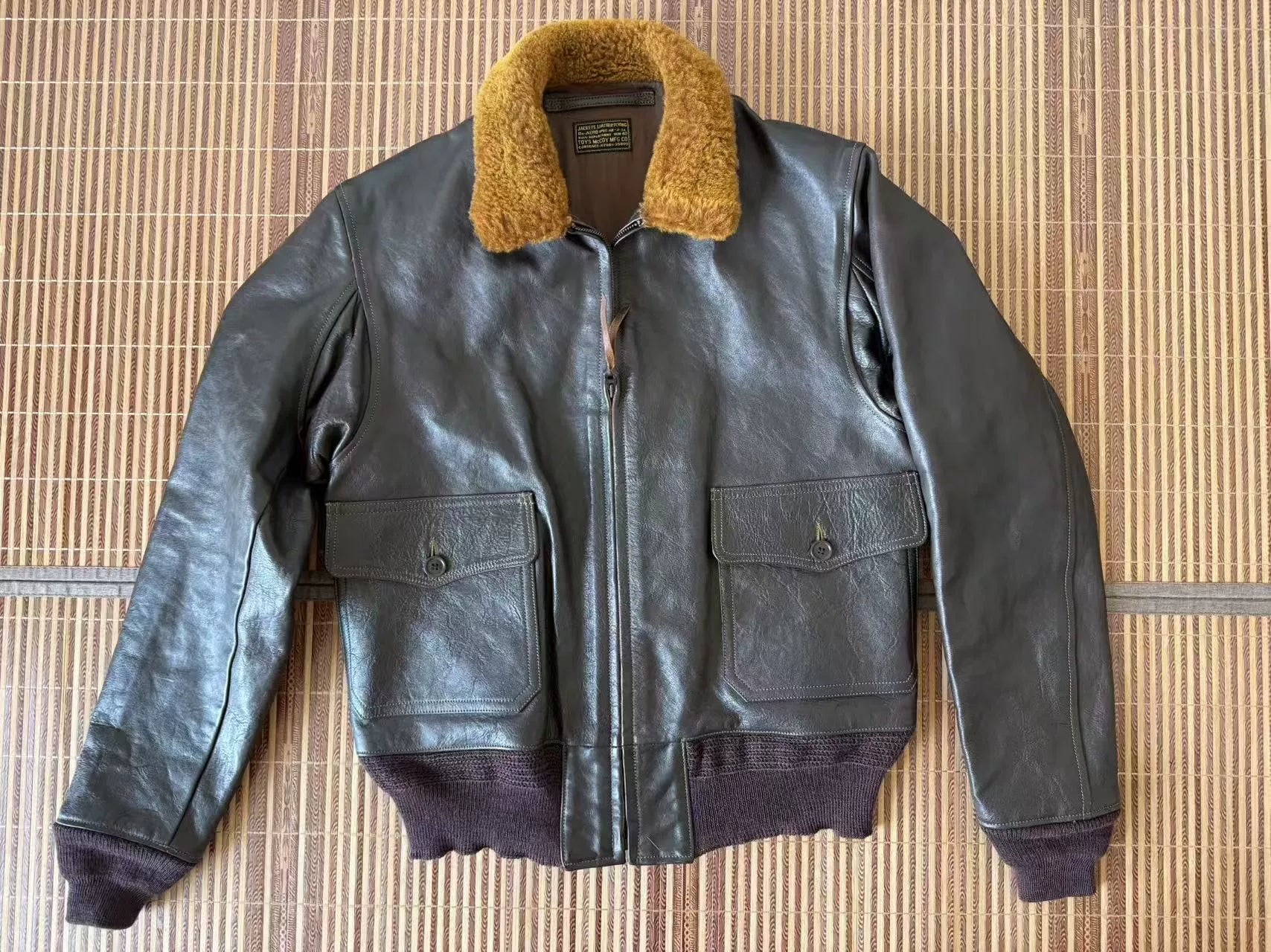 toys McCoy G1 Horse Leather Jacket
