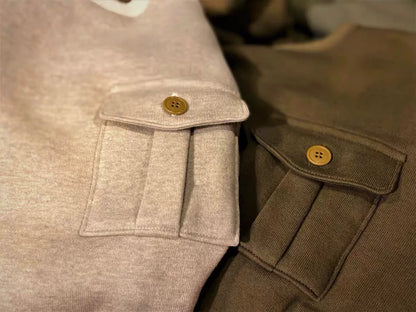 The Real Mccoy's Military Pocket Sweater