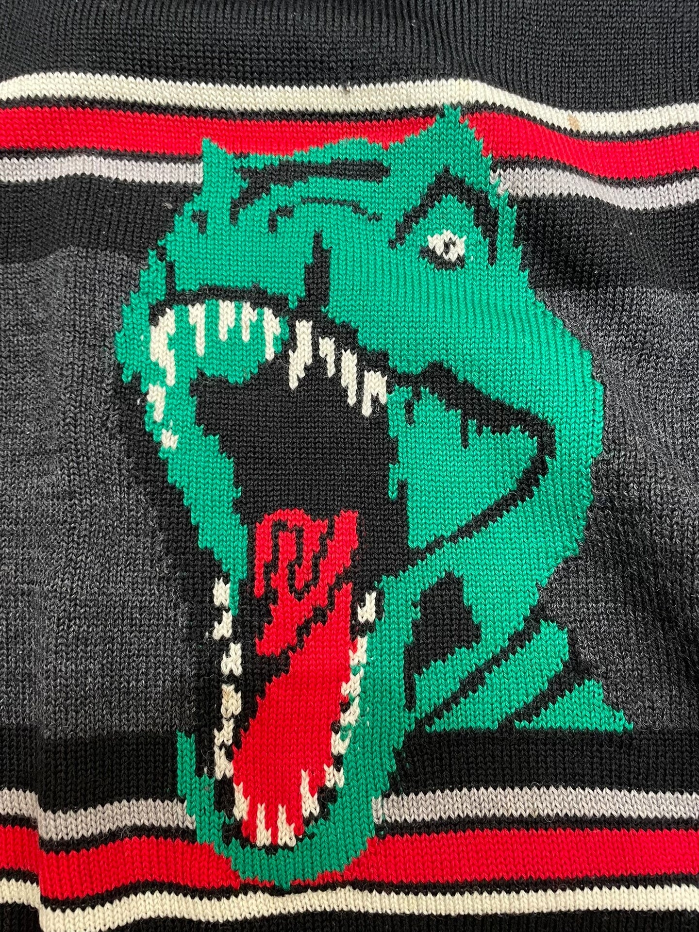 YSL Men's Black Knit Sweater