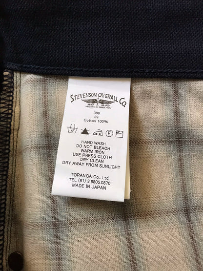 Stevenson Overall 380 Indigo Canvas Pants