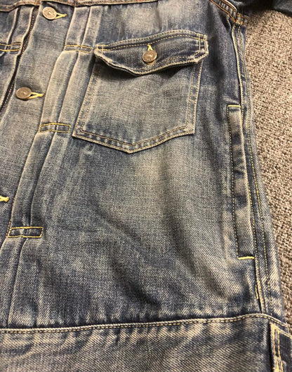VISVIM 102 DMGD SS Denim Jacket