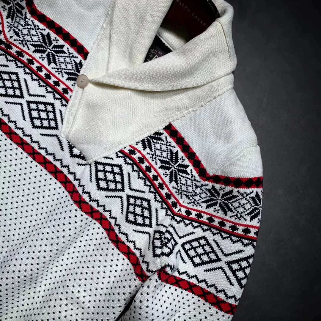 RRL Double-Layer Thick Cotton Sweater