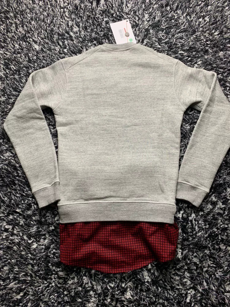 dsquared2 fleece sweatshirt with removable collar
