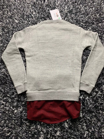 dsquared2 fleece sweatshirt with removable collar