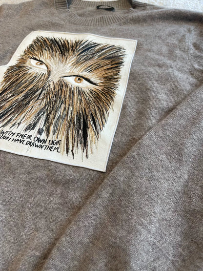 dior artist collaboration cashmere sweater